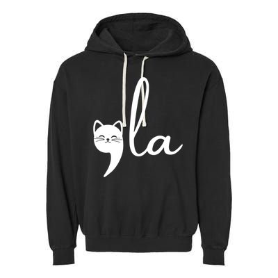 Comma La Cat Lady Kamala Harris Garment-Dyed Fleece Hoodie
