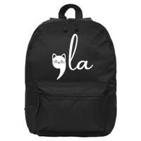 Comma La Cat Lady Kamala Harris 16 in Basic Backpack