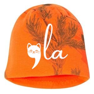 Comma La Cat Lady Kamala Harris Kati - Camo Knit Beanie