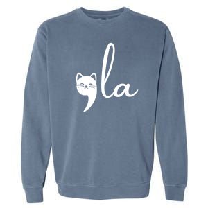 Comma La Cat Lady Kamala Harris Garment-Dyed Sweatshirt