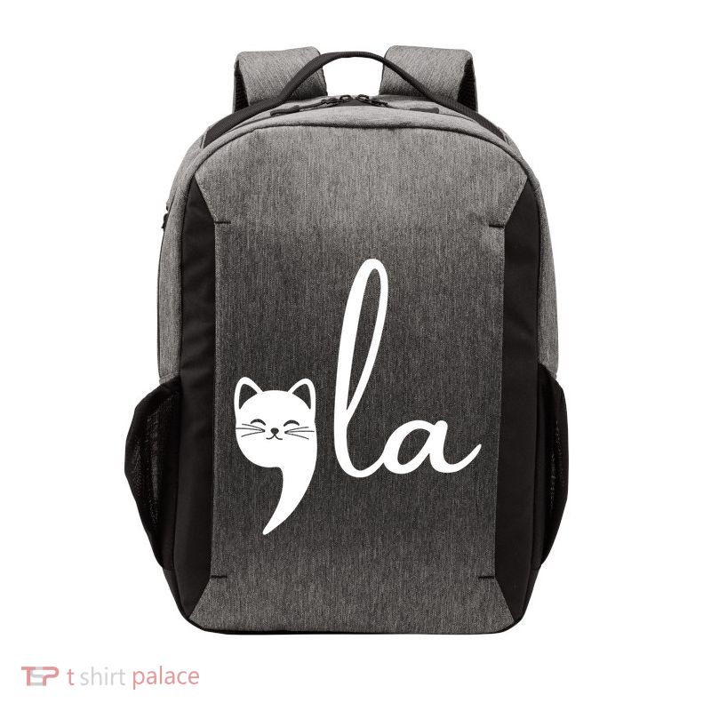 Comma La Cat Lady Kamala Harris Vector Backpack