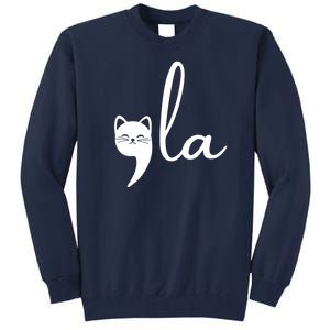 Comma La Cat Lady Kamala Harris Tall Sweatshirt