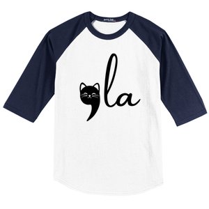 Comma La Cat Lady Kamala Harris Baseball Sleeve Shirt