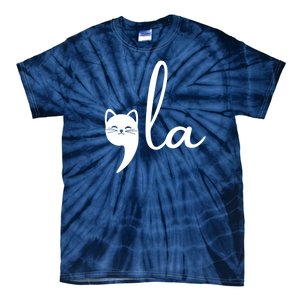 Comma La Cat Lady Kamala Harris Tie-Dye T-Shirt