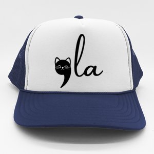 Comma La Cat Lady Kamala Harris Trucker Hat