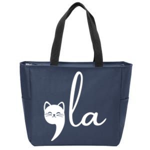 Comma La Cat Lady Kamala Harris Zip Tote Bag