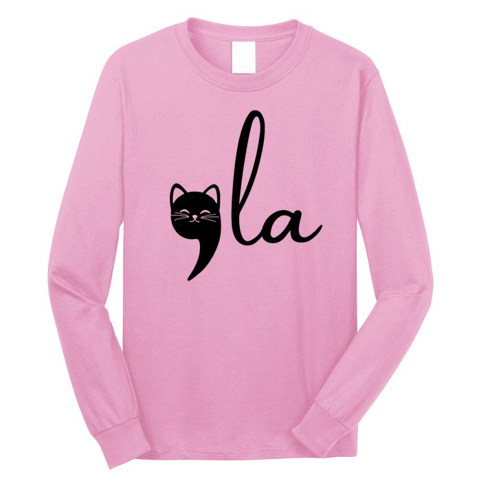 Comma La Cat Lady Kamala Harris Long Sleeve Shirt