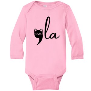 Comma La Cat Lady Kamala Harris Baby Long Sleeve Bodysuit