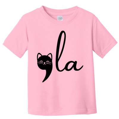 Comma La Cat Lady Kamala Harris Toddler T-Shirt