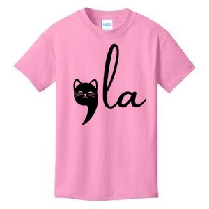 Comma La Cat Lady Kamala Harris Kids T-Shirt