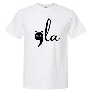 Comma La Cat Lady Kamala Harris Garment-Dyed Heavyweight T-Shirt