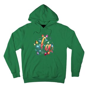 Christmas Lights Comma La Floral Kamala Harris Xmas 2024 Gift Hoodie