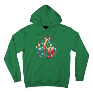 Christmas Lights Comma La Floral Kamala Harris Xmas 2024 Gift Tall Hoodie