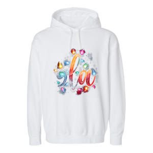 Christmas Lights Comma La Floral Kamala Harris Xmas 2024 Gift Garment-Dyed Fleece Hoodie