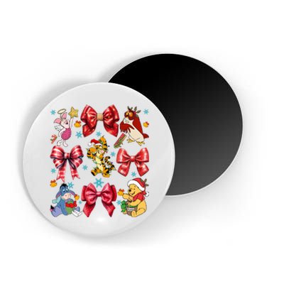 Christmas Lights Coquette Bows Pooh And Friends Coquette Magnet