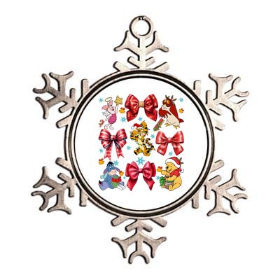 Christmas Lights Coquette Bows Pooh And Friends Coquette Metallic Star Ornament