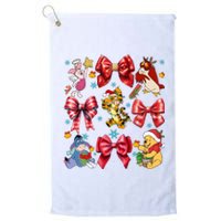 Christmas Lights Coquette Bows Pooh And Friends Coquette Platinum Collection Golf Towel