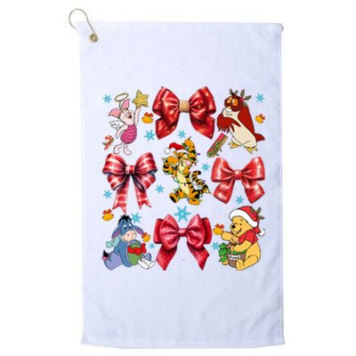 Christmas Lights Coquette Bows Pooh And Friends Coquette Platinum Collection Golf Towel