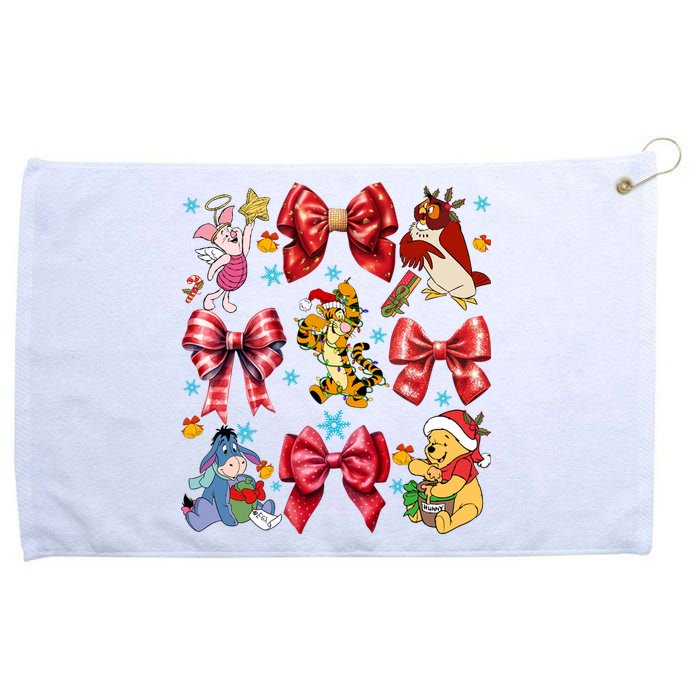 Christmas Lights Coquette Bows Pooh And Friends Coquette Grommeted Golf Towel