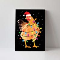 Christmas Lights Chicken Shirts Santa Funny Xmas Tree Chicken Canvas