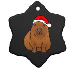 Capybara Lover Cute Christmas Capybara Ceramic Star Ornament