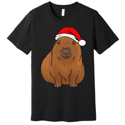 Capybara Lover Cute Christmas Capybara Premium T-Shirt