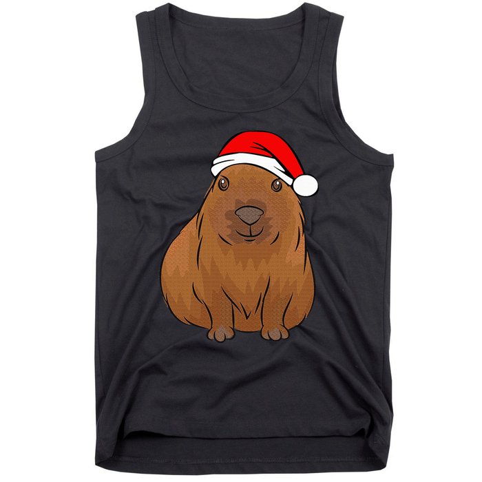 Capybara Lover Cute Christmas Capybara Tank Top