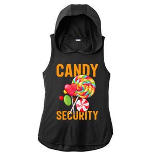 candy land costumes adult candy land candy security Ladies PosiCharge Tri-Blend Wicking Draft Hoodie Tank