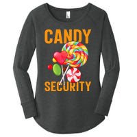 candy land costumes adult candy land candy security Women's Perfect Tri Tunic Long Sleeve Shirt