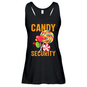 candy land costumes adult candy land candy security Ladies Essential Flowy Tank