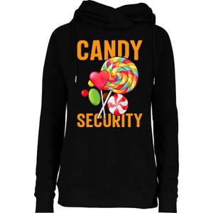 candy land costumes adult candy land candy security Womens Funnel Neck Pullover Hood