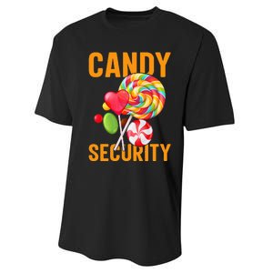 candy land costumes adult candy land candy security Performance Sprint T-Shirt