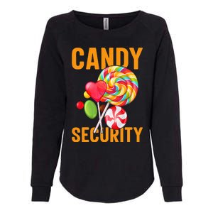 candy land costumes adult candy land candy security Womens California Wash Sweatshirt