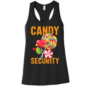 candy land costumes adult candy land candy security Women's Racerback Tank