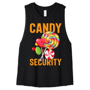 candy land costumes adult candy land candy security Women's Racerback Cropped Tank