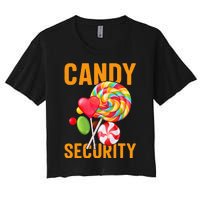 candy land costumes adult candy land candy security Women's Crop Top Tee