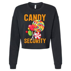 candy land costumes adult candy land candy security Cropped Pullover Crew