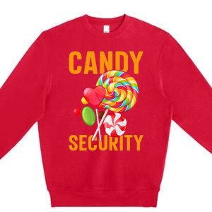 candy land costumes adult candy land candy security Premium Crewneck Sweatshirt