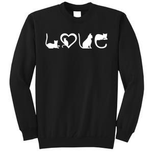 Cat Love Tall Sweatshirt