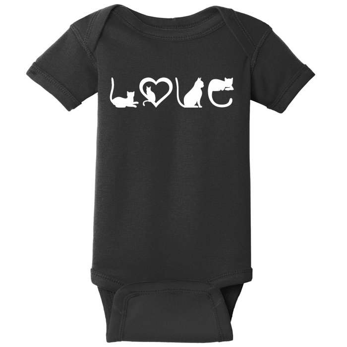 Cat Love Baby Bodysuit