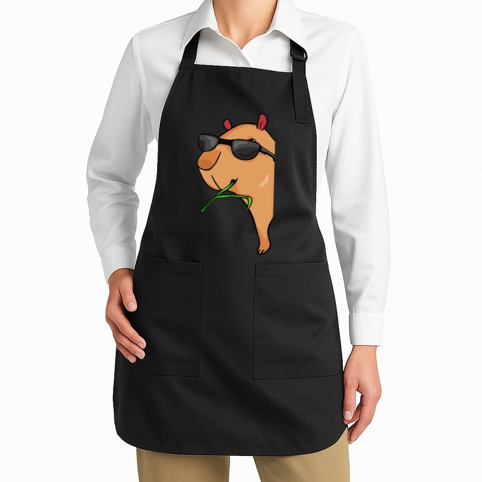 Capybara Lover Capybara Full-Length Apron With Pockets