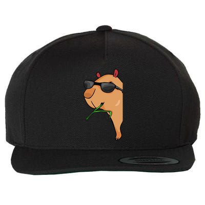 Capybara Lover Capybara Wool Snapback Cap