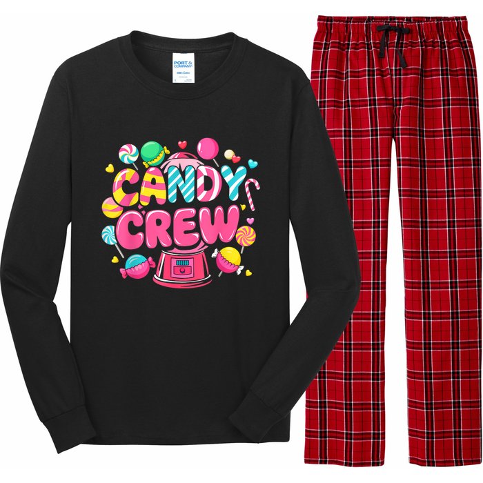 Candy Land Candy Crew Decorations Sweetie Candy Squad Party Long Sleeve Pajama Set