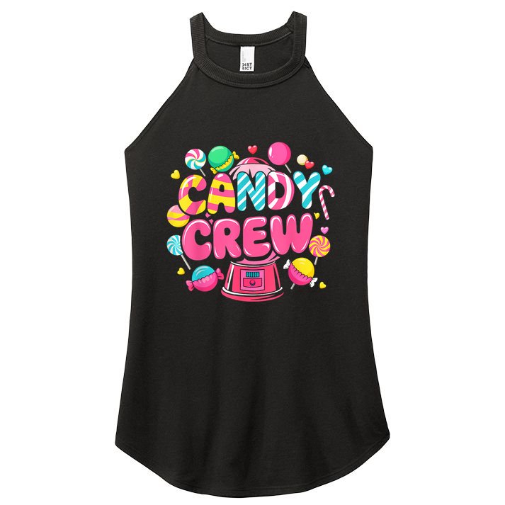 Candy Land Candy Crew Decorations Sweetie Candy Squad Party Women's Perfect Tri Rocker Tank