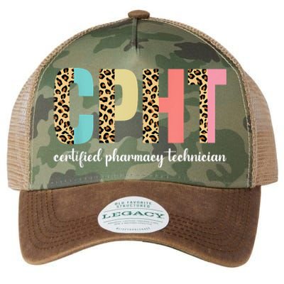 CPHT Leopard Certified Pharmacy Technician Legacy Tie Dye Trucker Hat