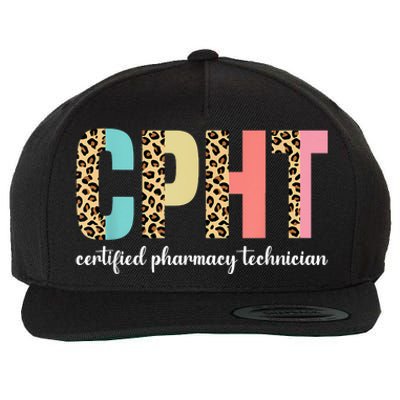 CPHT Leopard Certified Pharmacy Technician Wool Snapback Cap