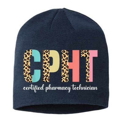 CPHT Leopard Certified Pharmacy Technician Sustainable Beanie