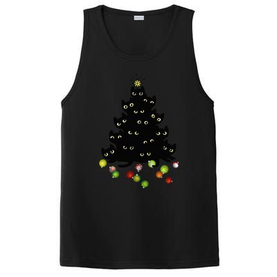 Cat Lovers Cute And Funny Holiday Tree Christmas PosiCharge Competitor Tank