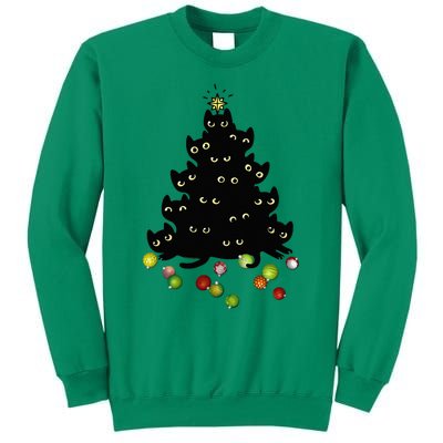 Cat Lovers Cute And Funny Holiday Tree Christmas Sweatshirt