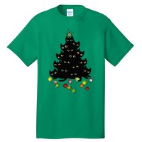 Cat Lovers Cute And Funny Holiday Tree Christmas Tall T-Shirt